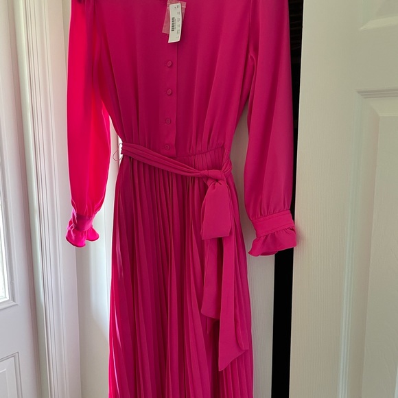 J Crew NWT pleated tie dress - Picture 4 of 7